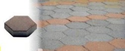 piso de concreto intertravado sextavado